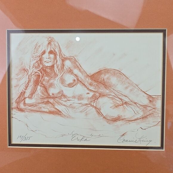 Vintage Lithograph Print by Connie King "Erica" Ltd Ed 147/375 Mat & Frame 17x20 - Picture 2 of 8